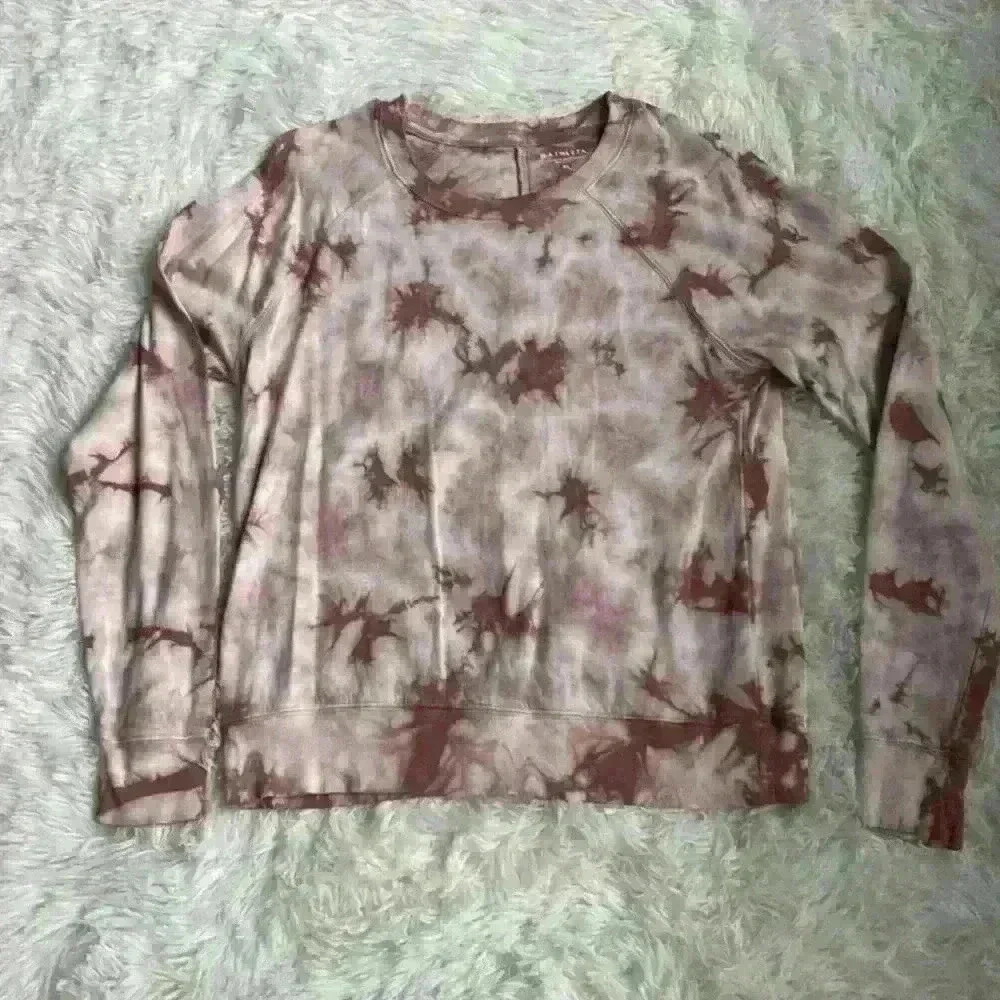 Athleta Sundown sweatshirt. X-Small. Rosewood pink tie-dye.